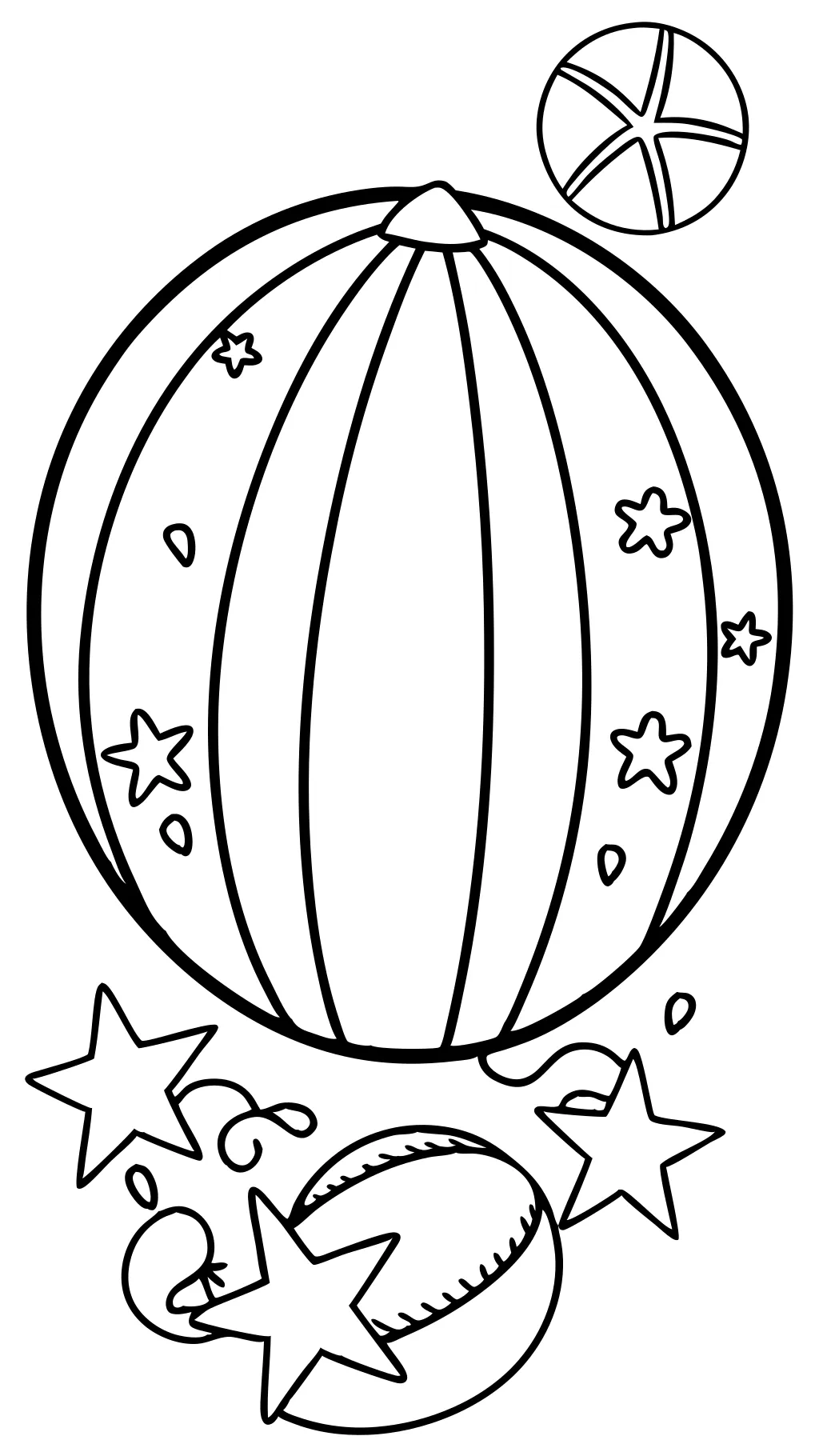 beach ball coloring pages